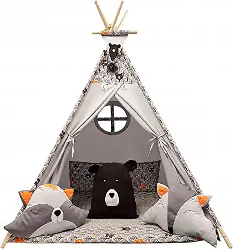 Tipizelt Kinder Izabell Kinder Spielzelt Teepee Tipi Set