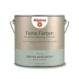 Wandfarbe Grün Alpina 2,5 L. Feine Farben, Farbwahl, No.12