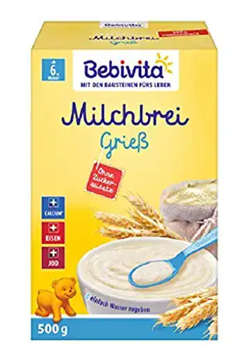 Grießbrei Baby Bebivita Milchbreie ohne Zuckerzusatz, 4er Pack