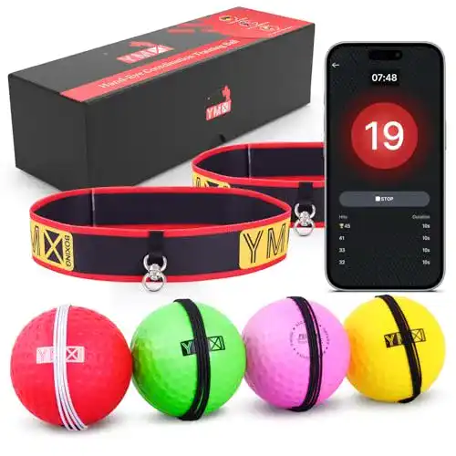 Reflexball Boxen YMX BOXING Reflexball – 4 Bälle + 2 Stirnbänder