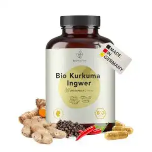 Kurkuma-Ingwer-Kapseln BioNutra ® 240 x 650 mg, hochdosiert