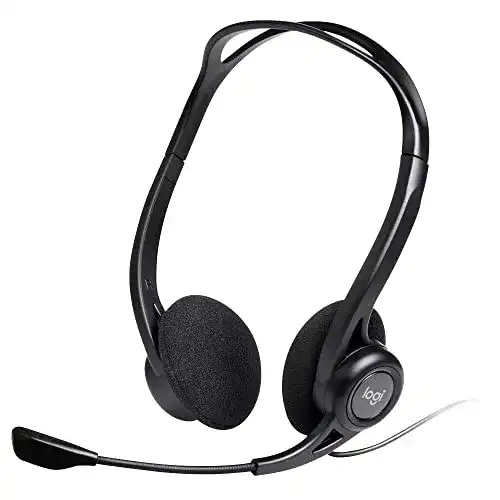 Headset (Büro) Logitech 960 Kopfhörer mit Mikrofon, Stereo