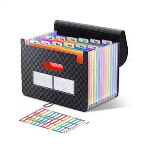 Ordner ThinkTex Accordian Akten-Organizer mit 12 Fächern