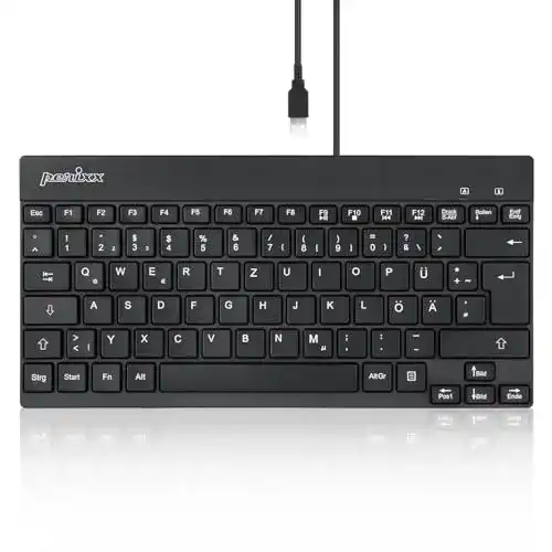 USB-Tastatur Perixx PERIBOARD-426 Kabelgebundene USB Mini