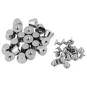 Ziernieten GLOGLOW 20 Sätze 10mm x 7mm Flachkopf Nieten