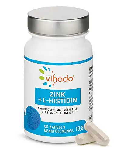 Zink Vihado Kapseln mit L-Histidin, 60 Kapseln