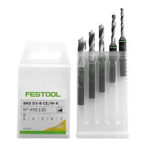 Forstnerbohrer Festool 495130 Bohrerkassette, BKS D 3-8 CE/W-K