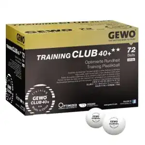 Tischtennisbälle GEWO Unisex – Erwachsene Ball Training Club 40