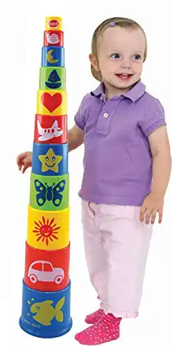 Stapelbecher GOWI 453-12 Pyramide Standard, 11teilig, ungestapelt