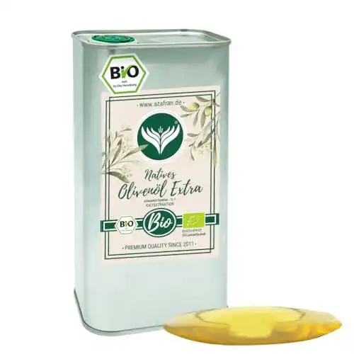 Bio-Olivenöl Azafran BIO Olivenöl extra Nativ, Kanister (Dose) 1L