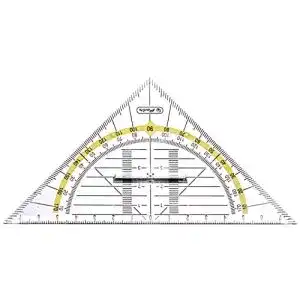 Geodreieck Herlitz Geometrie-Dreieck klein mit Griff