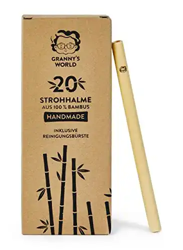 Bambus-Strohhalme Granny’s World ® Strohhalme 20 Stück