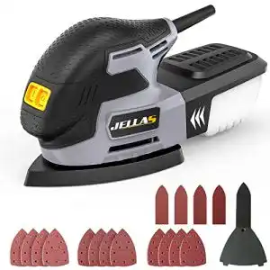 Deltaschleifer Jellas Multischleifer 220 W – 16 Stück Schleifpapier