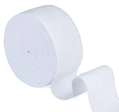 Wäschegummi Agoer Gummiband Weiß 50mm Breit, 10 Meter