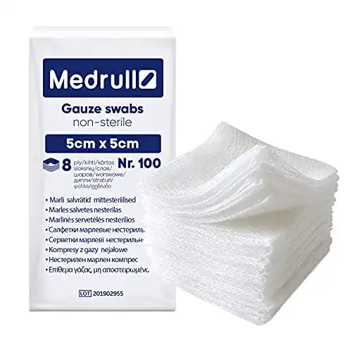Kompressen Medrull Nicht-Sterile Wundauflagen, 100er Pack