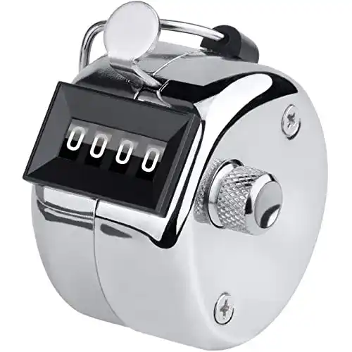 Golf-Schlagzähler LUPO Handzähler Mechanischer 4 Stellige Palme Manuelle Klicker Golf Schlagzähler