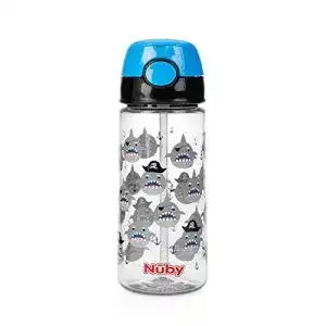 Trinkhalmflasche Nuby Becher aus Tritan mit weichem Trinkhalm