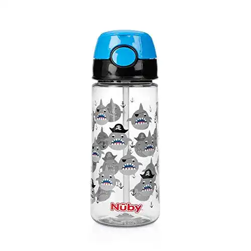 Trinkhalmflasche Nuby Becher aus Tritan mit weichem Trinkhalm