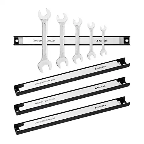 Magnetleiste Werkzeug Navaris 4x Magnetische Leiste ca. 30 cm