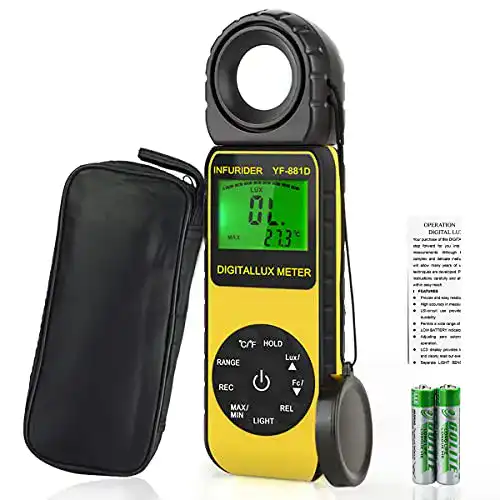Belichtungsmesser INFURIDER Digital Luxmeter YF-881D