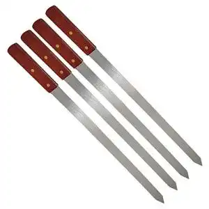 Adana-Spieß munloo 4 Stücke Flache Grillspieße Edelstahl
