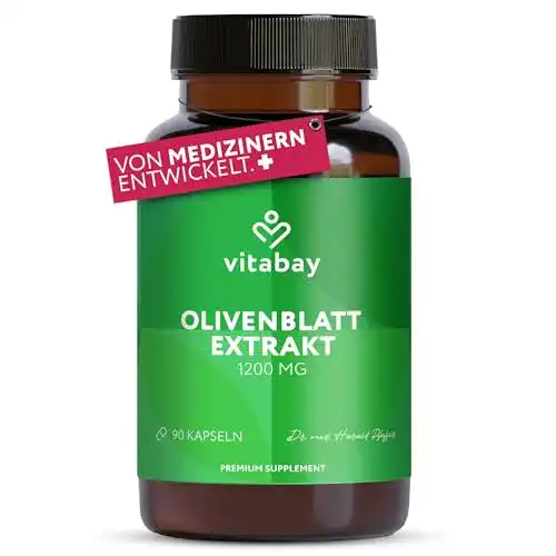 Olivenblattextrakt vitabay Olivenblatt Extrakt 1200 mg, 90 Kapseln