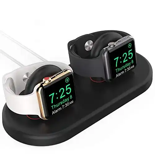Apple-Watch-Ladestation AHASTYLE Ladestation für 2 Uhren