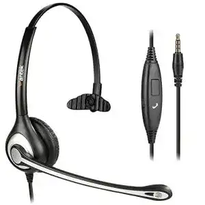 Einohr-Kopfhörer Wantek Headset Handy Mono, Noise Cancelling