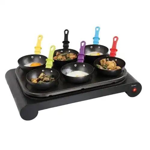 Elektro-Wok DomoClip DOM200 Crepes Maker Set 6 Mini Crepe