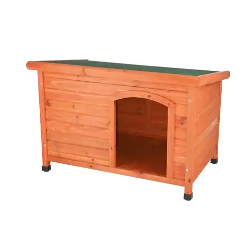 Hundehütte TRIXIE 39551 natura Classic mit Flachdach, 85×58×60