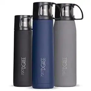 Isolierflasche-1-Liter 720°DGREE mit Becher “Follow”