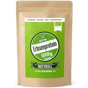 Erbsenprotein Maskelmän – Bio Pulver – Proteinpulver – 1000 g