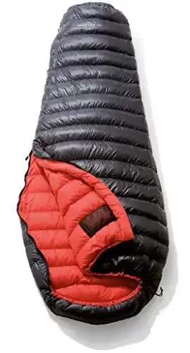 Yeti-Schlafsack Yeti VIB 250, Black/Fiery Red Daunenschlafsack