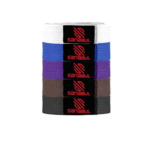 Bjj-Gürtel Sanabul BJJ Gürtel Weiß A4