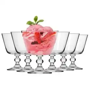 Eisgläser Krosno Eisbecher Eisschale Eiskaffe Fruchtgeleeschale