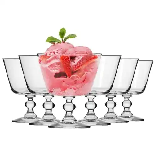 Eisgläser Krosno Eisbecher Eisschale Eiskaffe Fruchtgeleeschale