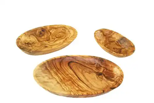 Holzteller Miracle of Denim D.O.M.® Schale oval aus Olivenholz
