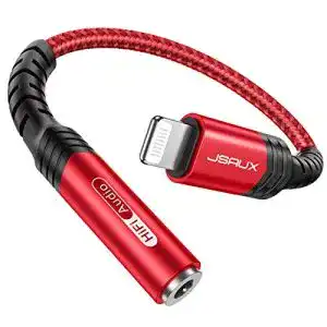 Lightning-Klinke-Adapter JSAUX Lightning auf 3,5 mm Kopfhörer