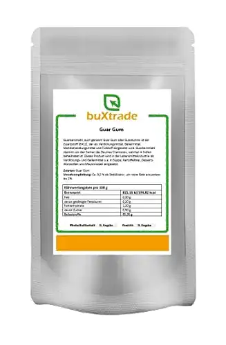 Die beste Guarkernmehl Buxtrade 2 x 500 g | Guar Gum | | E412 | 5000 CPS 2026 Test Bestseller Guarkernmehl Buxtrade 2 x 500 g | Guar Gum | | E412 | 5000 CPS