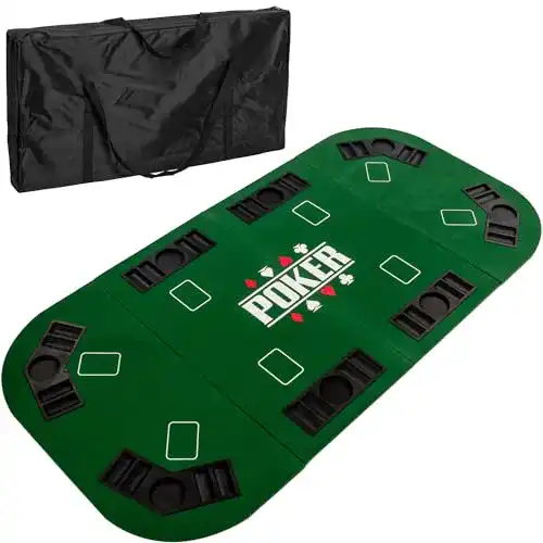 Pokertisch Maxstore Faltbare Pokerauflage „Straight“ für bis zu 8