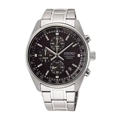 Seiko Automatik Seiko Herren-Uhr Quarz mit Edelstahlband