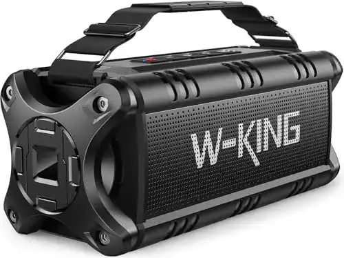 Ghettoblaster W-KING 50W Bluetooth Lautsprecher, Super Laut