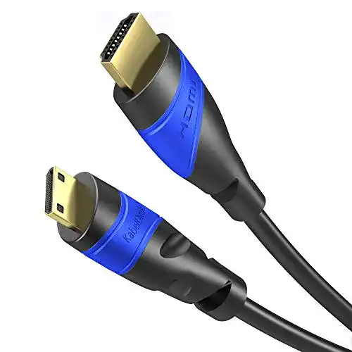 Mini-HDMI-Kabel KabelDirekt, 3 m, kompatibel mit HDMI 2.0/1.4