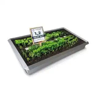 Schneckenzaun innogard Typ-AZ01 Galvalume Alu-Zink 8er Set