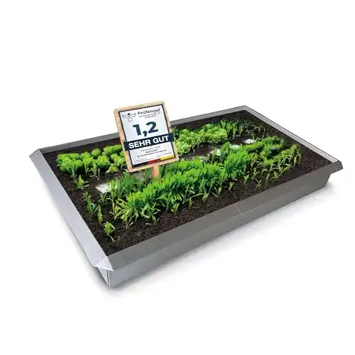 Schneckenzaun innogard Typ-AZ01 Galvalume Alu-Zink 8er Set