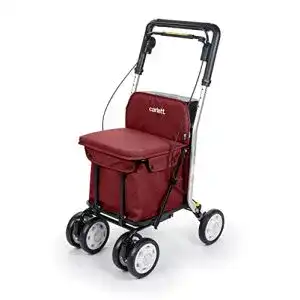 Einkaufstrolley mit Sitz CARLETT Einkaufstrolley mit 4 Rädern
