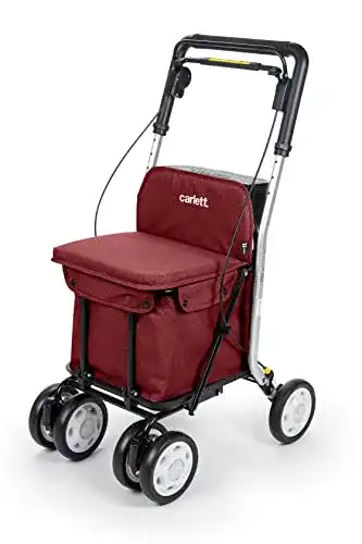 Einkaufstrolley mit Sitz CARLETT Einkaufstrolley mit 4 Rädern