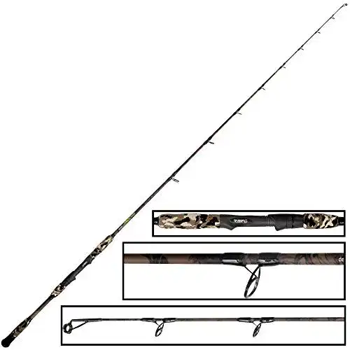 Wallerrute Black Cat Wild Catz Vertical 1,85m 100-220g – zum Vertikalangeln, Angelrute zum Wallerangeln, Welsrute, Vertikalrute