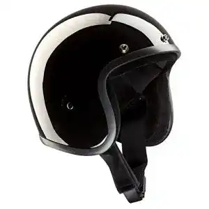 Bandit-Jethelm Bandit Helmets Jethelm Glanz schwarz, ohne ECE