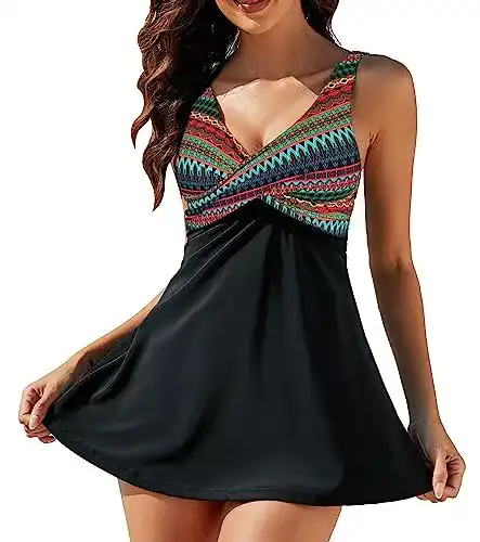 Badekleid LA ORCHID Laorchid große größen mit Shorts Damen